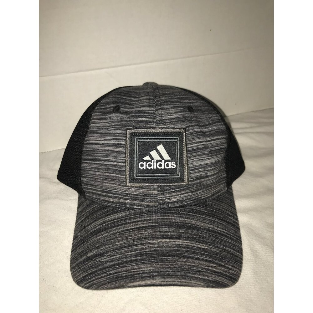 Adidas Black & Gray Flexfit Fitted Breathable Baseball Cap